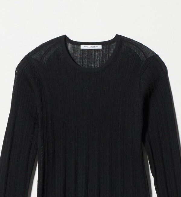 BEAUTY&YOUTH UNITED ARROWS「ランダムリブ ニットプルオーバー ウォッシャブル」|ニット・セーター|
