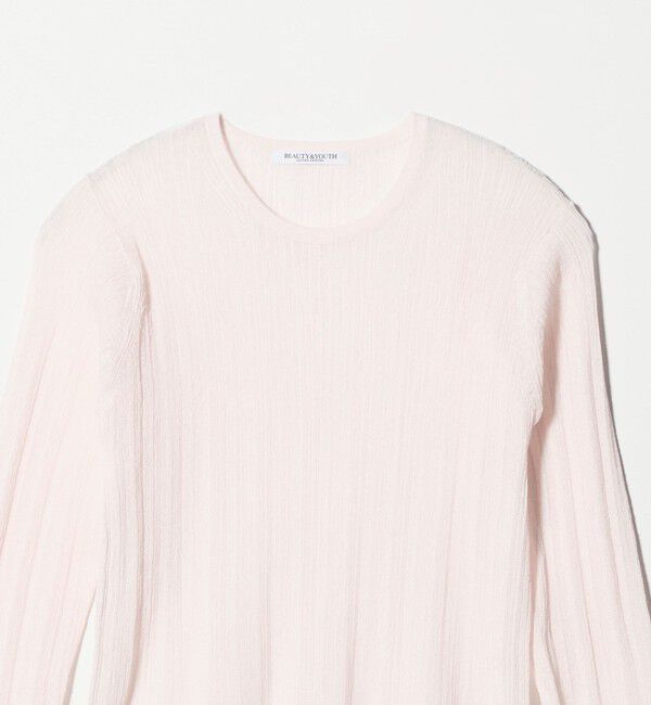 BEAUTY&YOUTH UNITED ARROWS「ランダムリブ ニットプルオーバー ウォッシャブル」|ニット・セーター|