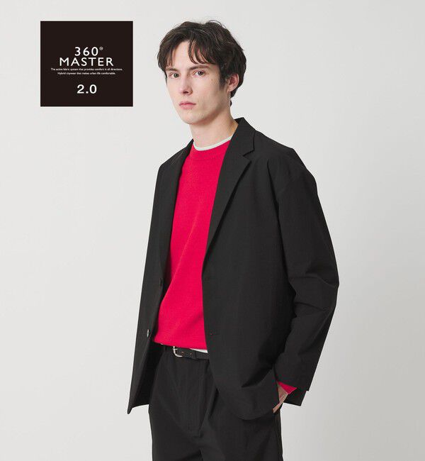 BEAUTY&YOUTH UNITED ARROWS「360&deg;MASTER 2.0 リラックス 2ボタン ジャケット セットアップ対応 ストレッチ 撥水」|テーラードジャケット|BLACK