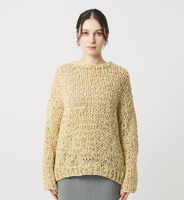 BEAUTY&YOUTH UNITED ARROWS「テープヤーン ローゲージ ニットプルオーバー」|ニット・セーター|