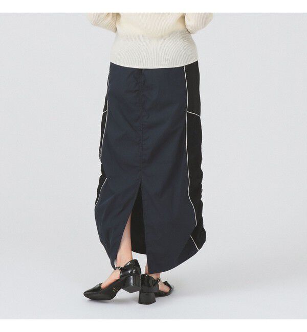 Ray BEAMS 「レース キリカエ トラック スカート」|スカート|