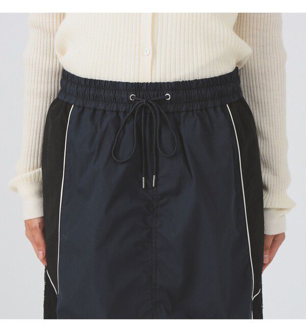 Ray BEAMS 「レース キリカエ トラック スカート」|スカート|