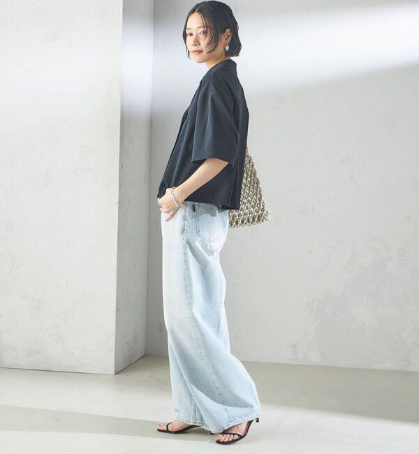 SHIPS for women「〈手洗い可能〉オープン カラー シャツ ジャケット」|シャツ・ブラウス|