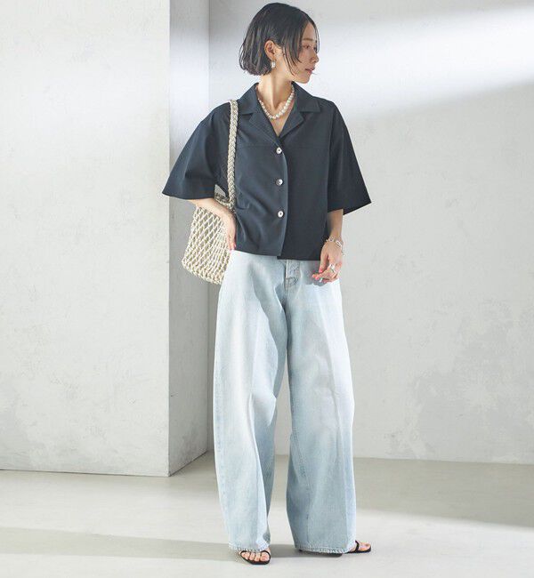 SHIPS for women「〈手洗い可能〉オープン カラー シャツ ジャケット」|シャツ・ブラウス|