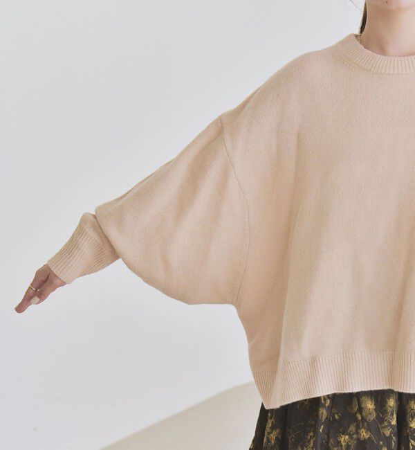 quaranciel「quaranciel:〈手洗い可能〉AQUA カシミヤ ミックス ドルマン ニット 25AW」|ニット・セーター|