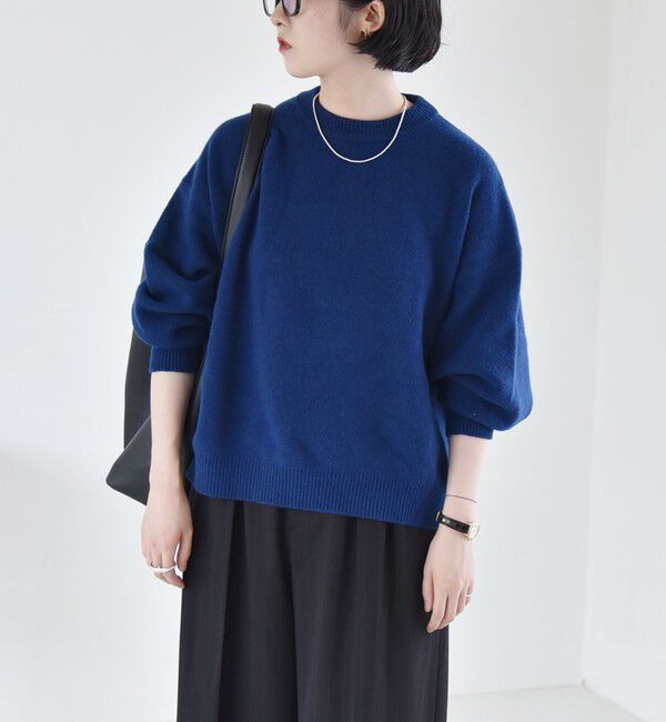 quaranciel「quaranciel:〈手洗い可能〉AQUA カシミヤ ミックス ドルマン ニット 25AW」|ニット・セーター|