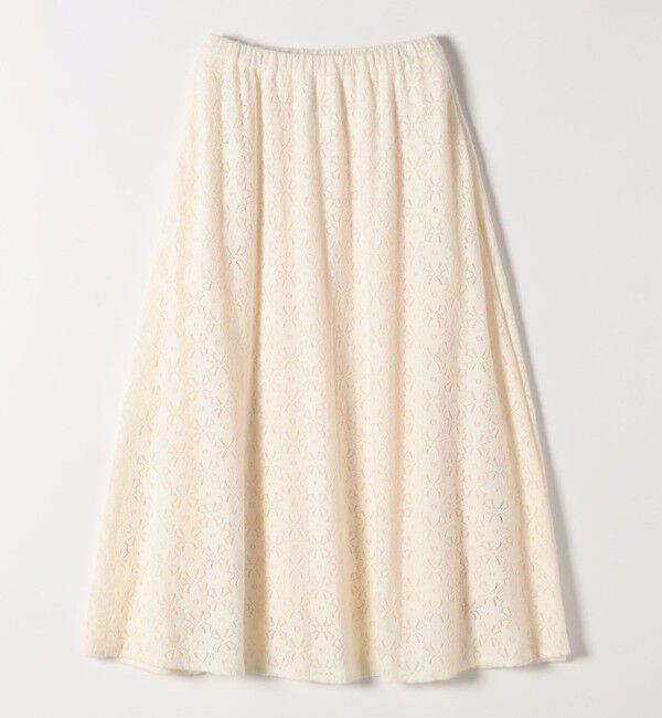 quaranciel「quaranciel:〈洗濯機可能〉フラワー レース フレア スカート」|フレア|