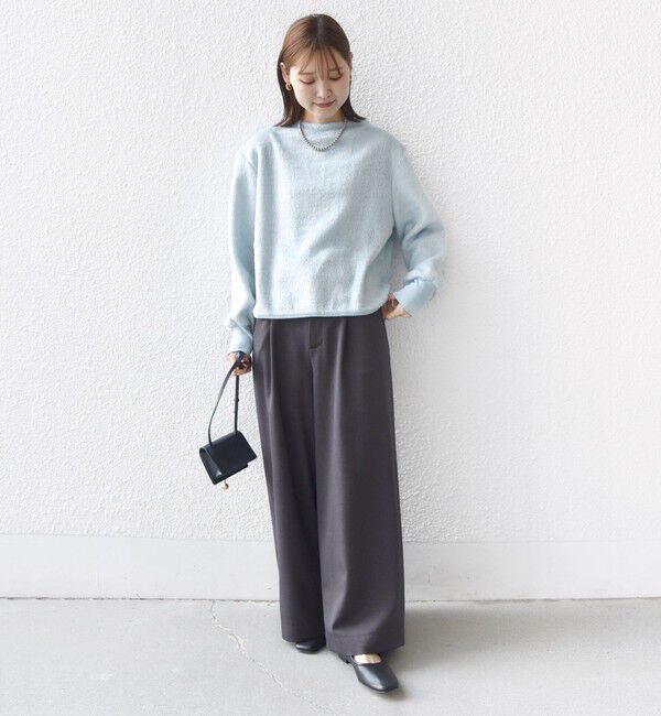 SHIPS for women「【WEB限定】〈手洗い可能〉バルフィー ロング シャギー ボトルネック プルオーバー」|ニット・セーター|