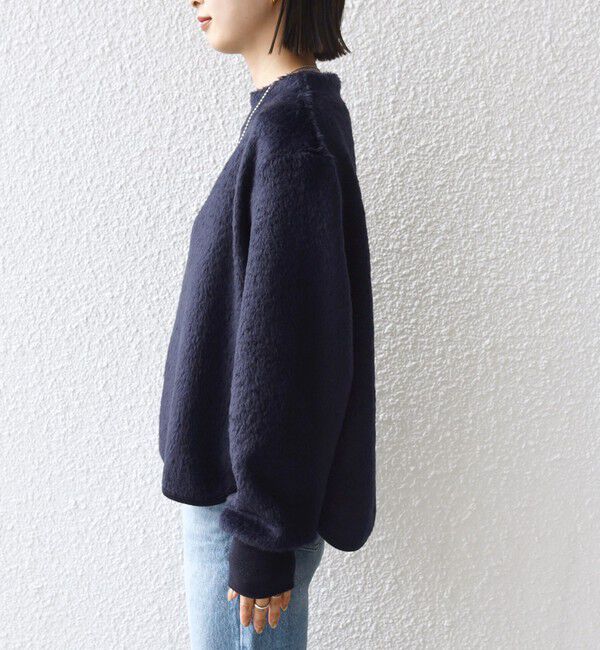 SHIPS for women「【WEB限定】〈手洗い可能〉バルフィー ロング シャギー ボトルネック プルオーバー」|ニット・セーター|