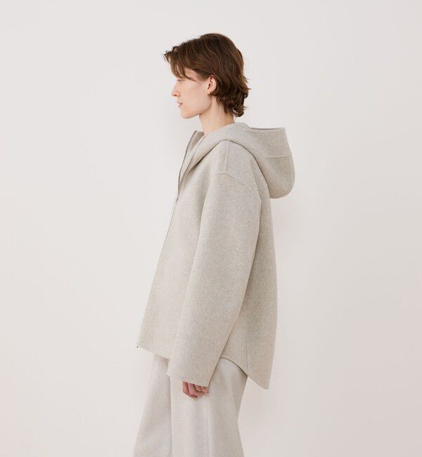 GALERIE VIE「ウールカシミヤダブルフェイス フーデッドショートコート」|その他|