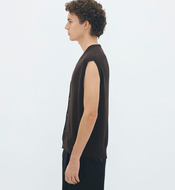 CABaN「コットンカシミヤ Vネックベスト」|ベスト・ジレ|