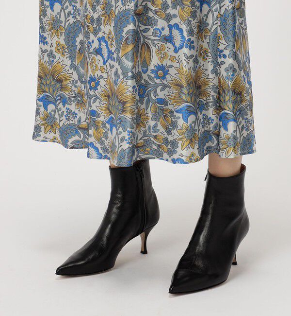 SOULEIADO「アセテートサテン バイアスナロースカート」|スカート|