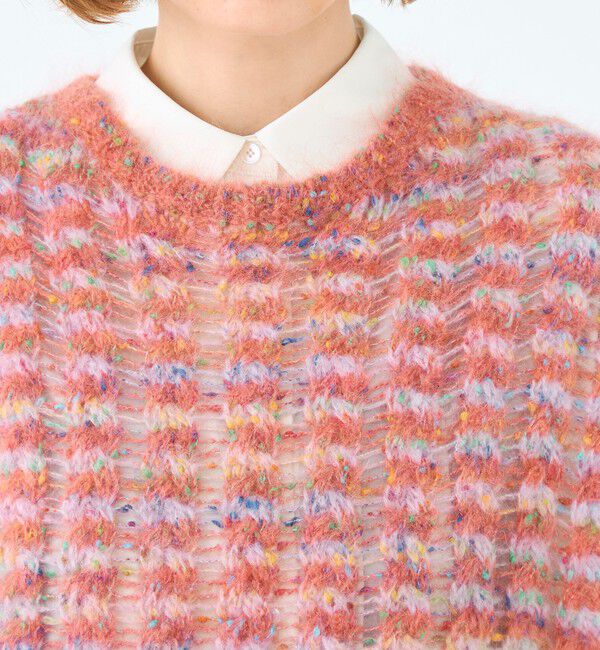 Ballsey「ミックスボーダー クルーネックベスト」|ベスト・ジレ|