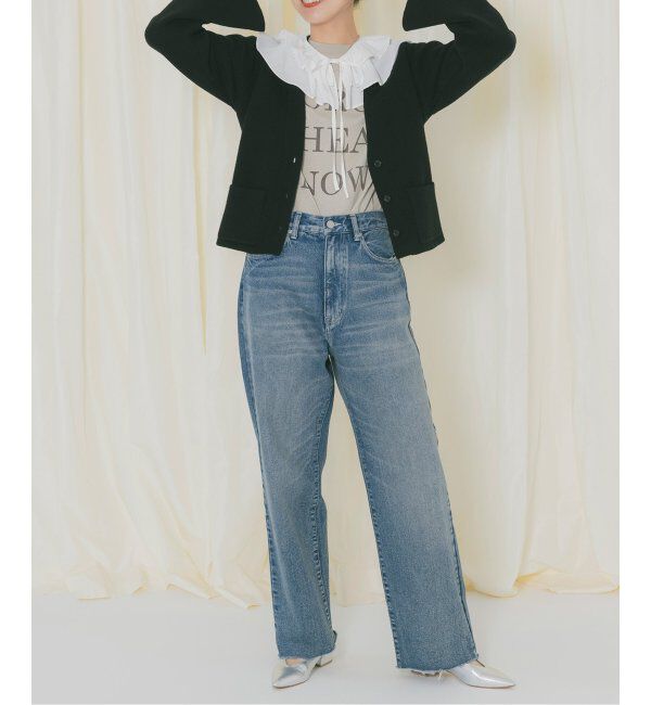  「ルーズストレートデニム」|デニム|ネイビー B