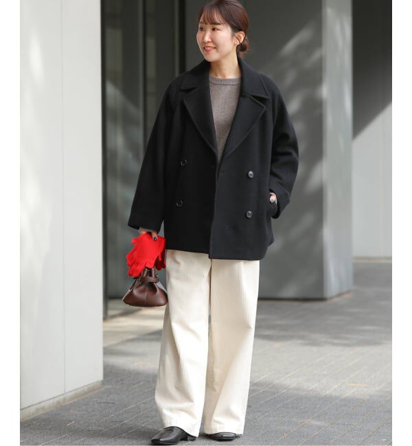 ジャーナルスタンダード/ 上質な尾州ウールPコート/今期 WEB限定》尾州ウールショートPコート（JOURNAL STANDARD relume