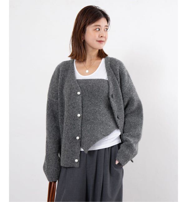 U by SPICK&SPAN「ウールロングニットカーデ」|ニット・セーター|