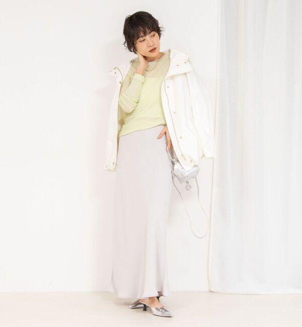 NOLLEY'S sophi「【追加】《オールシーズン対応》ウォッシャブルマットサテンナロースカート」|スカート|