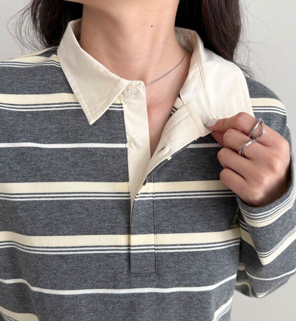 fredy emue「マルチボーダーラガーロンTシャツ」|Tシャツ・カットソー|