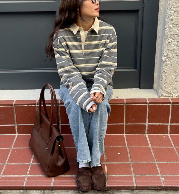 fredy emue「マルチボーダーラガーロンTシャツ」|Tシャツ・カットソー|