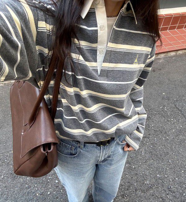 fredy emue「マルチボーダーラガーロンTシャツ」|Tシャツ・カットソー|