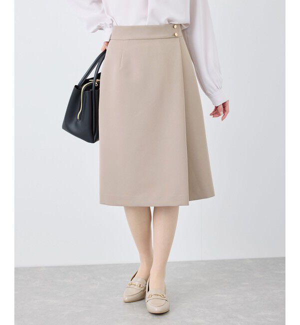 Rope&rsquo;Picnic「【360&deg;ウルトラストレッチ】花粉ガード・UVカット/タイトスカート/セットアップ対応」|スカート|キャメルサブ