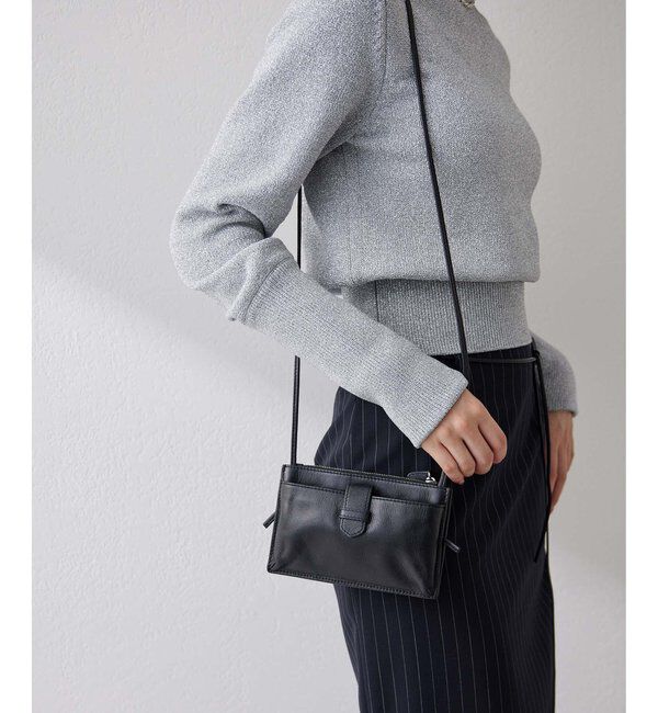 Hoaw.「【Hoaw.】スマホウォレットショルダーバッグ3」|トートバッグ|ブラック