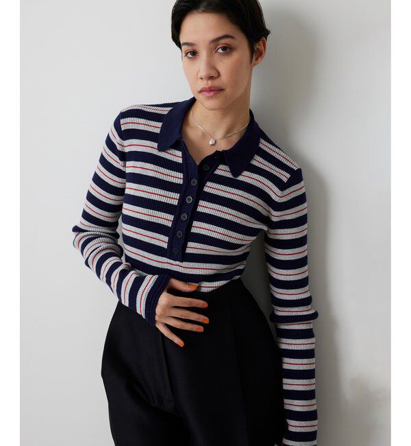  「ニットポロボディスーツ」|ニット・セーター|