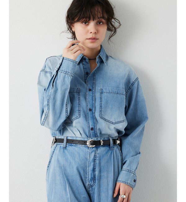  「ライトオンスデニムシャツ」|シャツ・ブラウス|