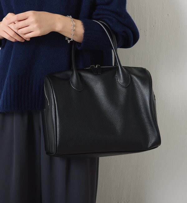  「【牛革/高見え】シュリンクリンボストンバッグ」|ボストンバッグ|