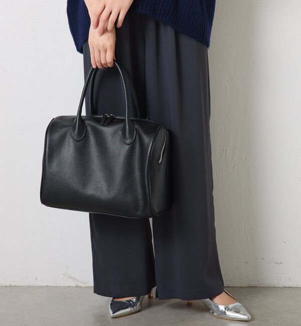  「【牛革/高見え】シュリンクリンボストンバッグ」|ボストンバッグ|