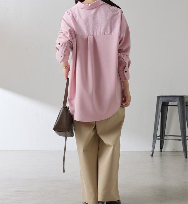  「【冬から着れる】ポンチドッキングシャツ」|シャツ・ブラウス|