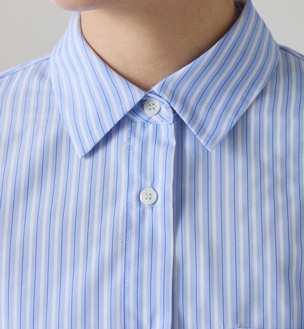  「【冬から着れる】ポンチドッキングシャツ」|シャツ・ブラウス|