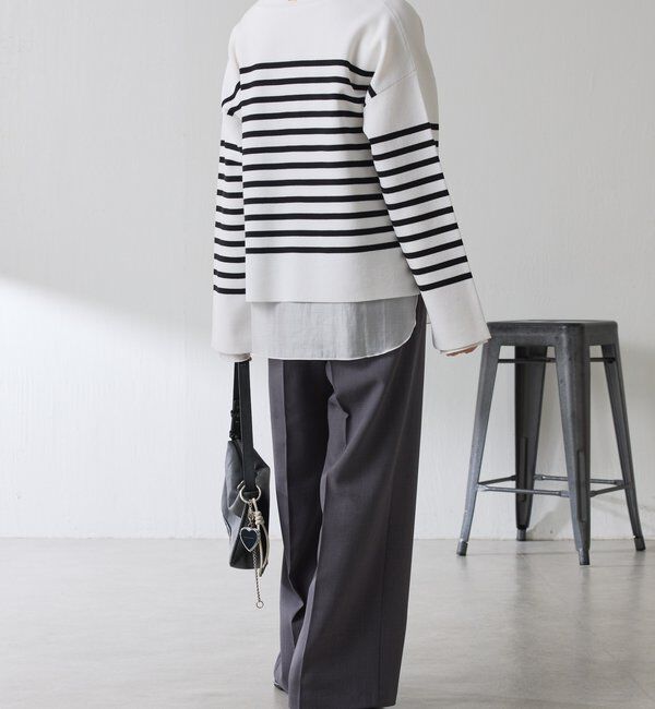  「Vネックバスクニット」|ニット・セーター|