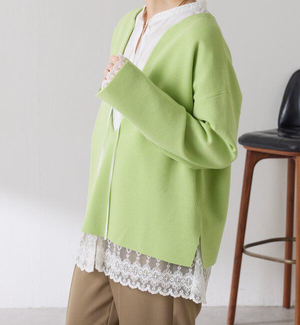  「Vネックバスクニット」|ニット・セーター|