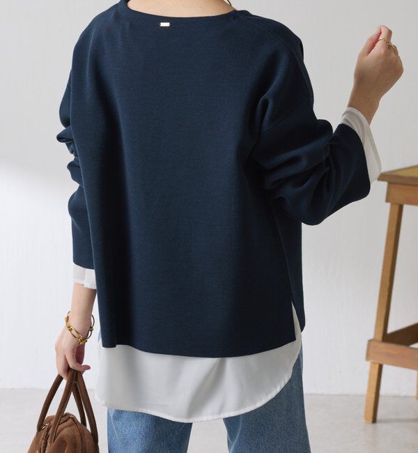  「Vネックバスクニット」|ニット・セーター|