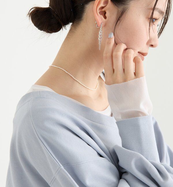  「予約【存在感抜群】チェーンイヤリング」|ブローチ・コサージュ|