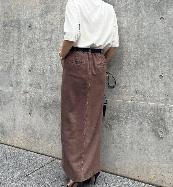  「【セットアップ対応】リヨセルスリットスカート」|スカート|