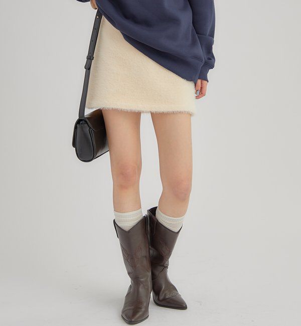  「シャギーミニスカート」|スカート|