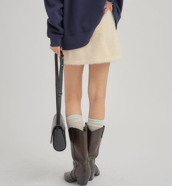  「シャギーミニスカート」|スカート|