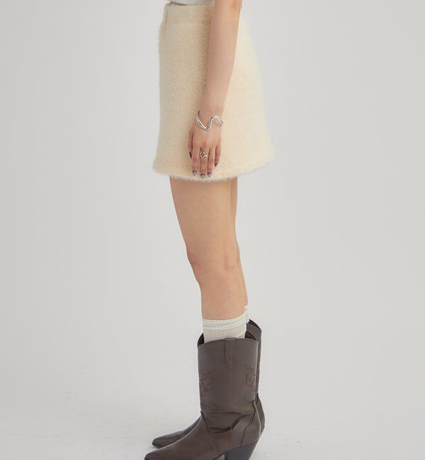  「シャギーミニスカート」|スカート|