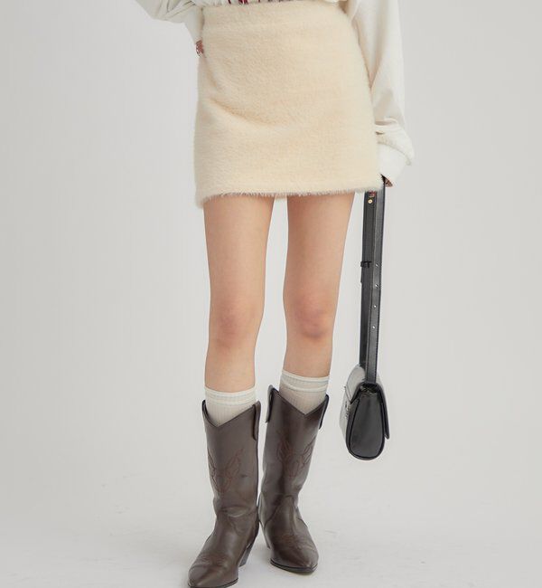  「シャギーミニスカート」|スカート|