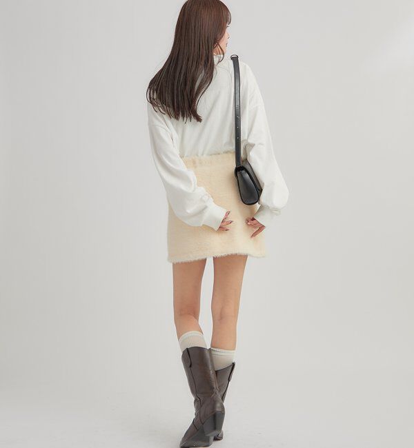  「シャギーミニスカート」|スカート|