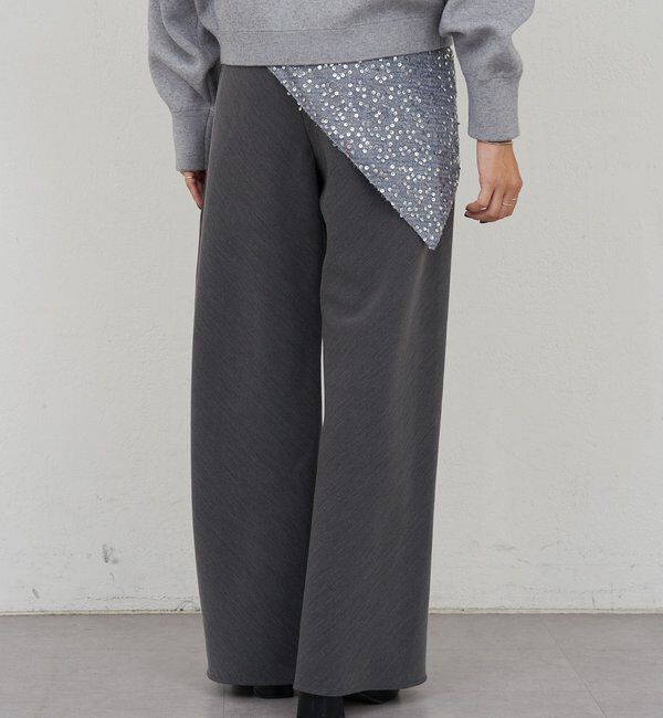  「ダブルクロスワイドパンツ」|チノ|