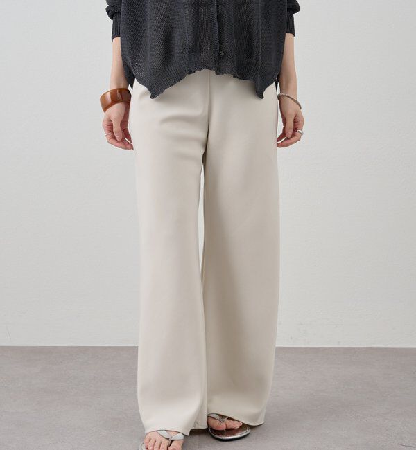  「ダブルクロスワイドパンツ」|チノ|