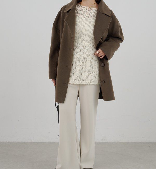  「ダブルクロスワイドパンツ」|チノ|