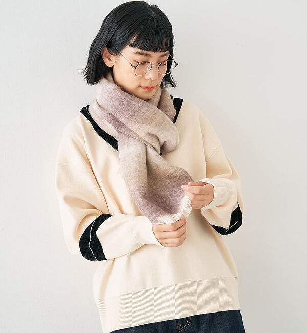 collex「ウール混グレデーションストール」|マフラー|