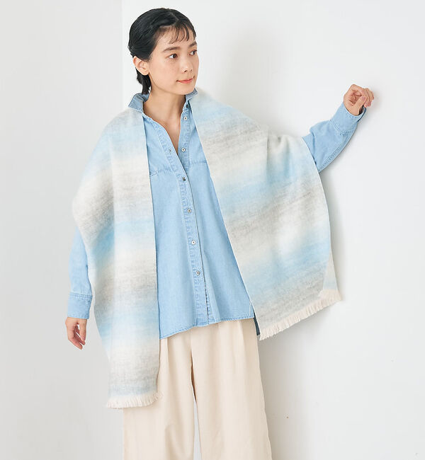 collex「ウール混グレデーションストール」|マフラー|