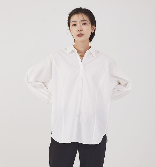 qualite「タイプライタードルマンシャツ」|シャツ・ブラウス|ホワイト