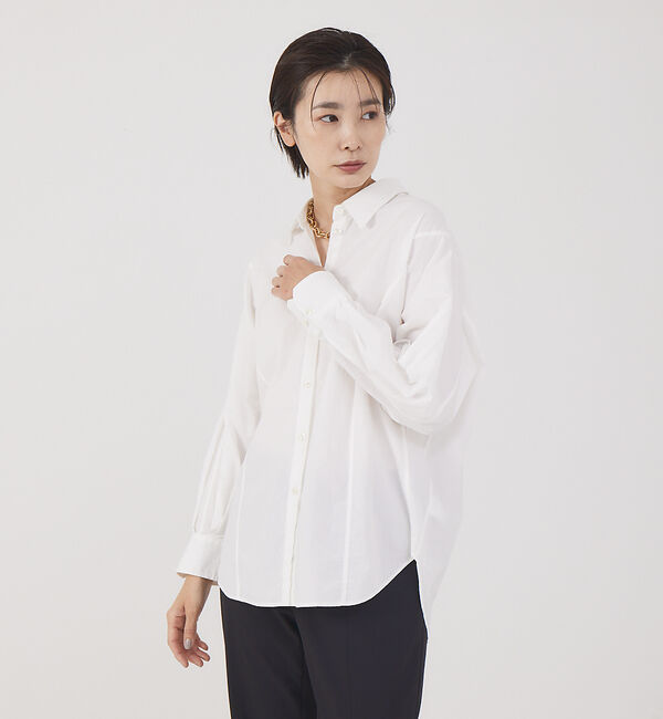 qualite「タイプライタードルマンシャツ」|シャツ・ブラウス|