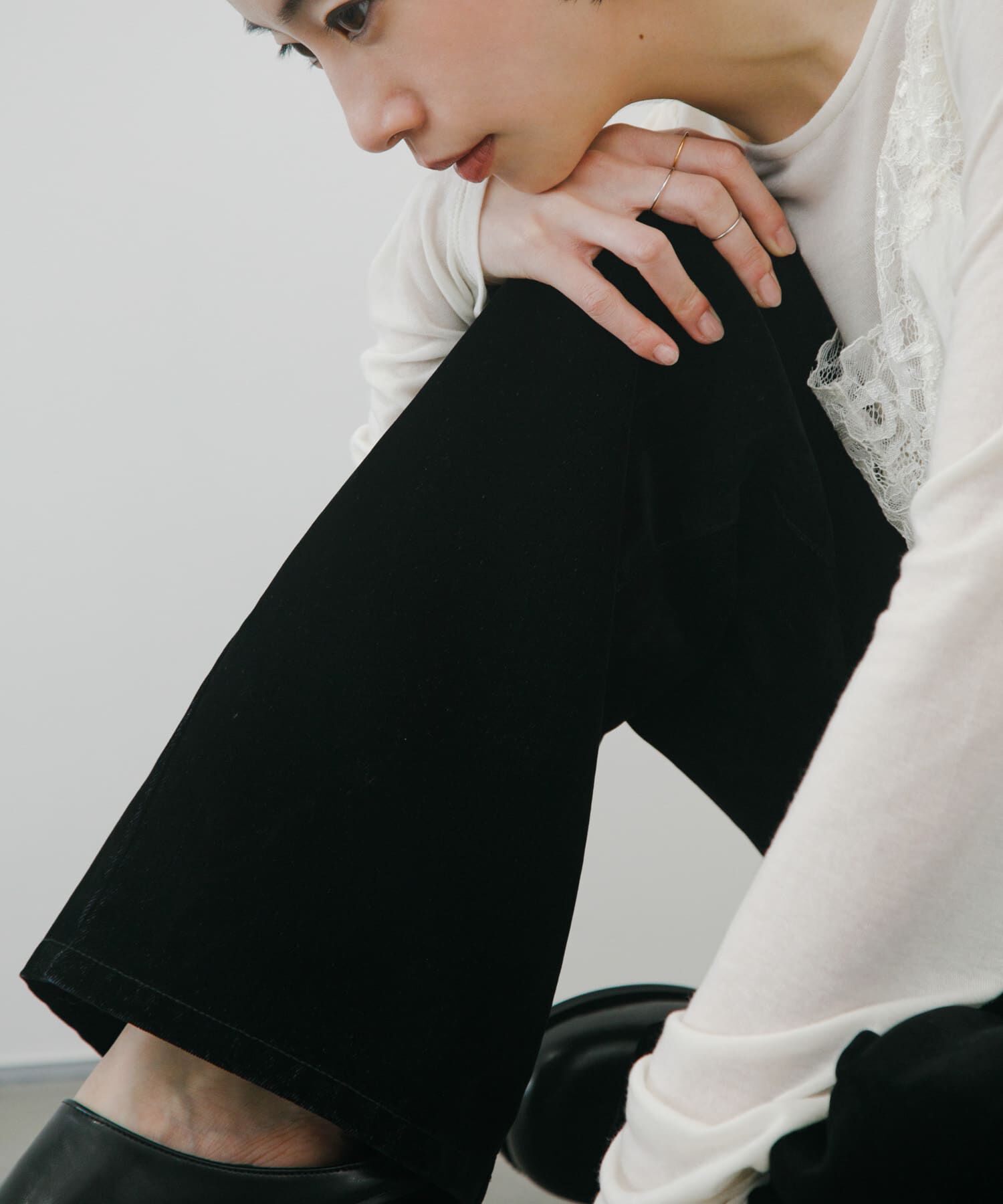  「『2サイズ展開』フロントパネルデザインデニム」|デニム|